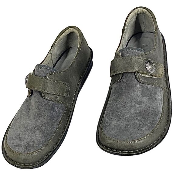 ALEGRIA Women’s Brenna Gray Suede Leather Loafer Size EU 37 US 6.5 New - Picture 7 of 10